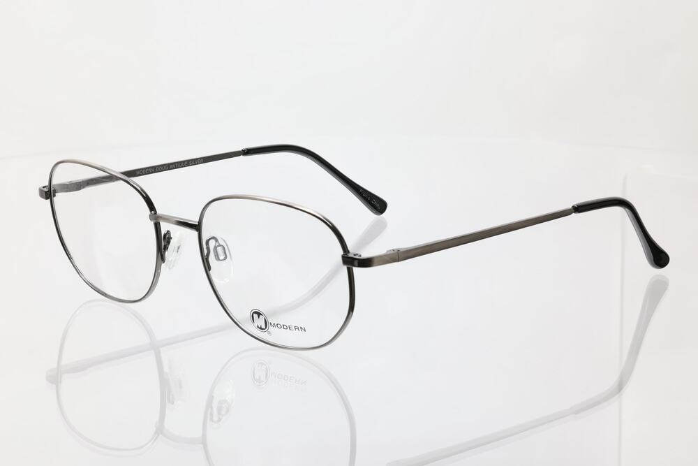 Modern Doug Antique Silver 56-20-145mm Eyeglass FRAMES ONLY - NEW/WITHOUT TAGS